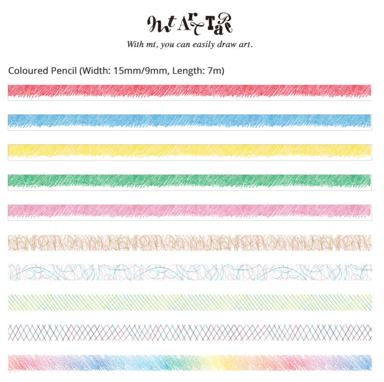 MT Art Colorpencil  - Washi Tape